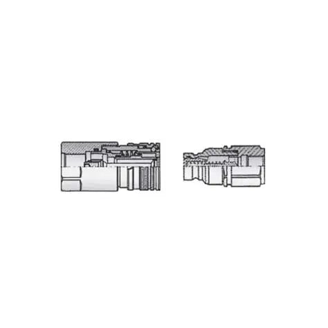 Male DNP-HFF ISO 16028 Flat Face Coupling - High Pressure
